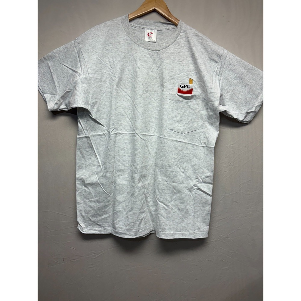 GPC Cigarettes Shirt Vintage 90's Crystal Mills Mens Heather Gray USA XL Smoker